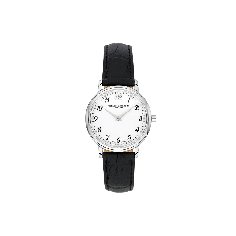 Klassische Damen-Armbanduhr mit arabischem Zifferb