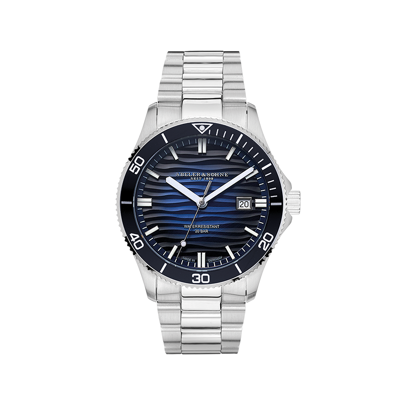 Sportliche Edelstahl-Herrenuhr