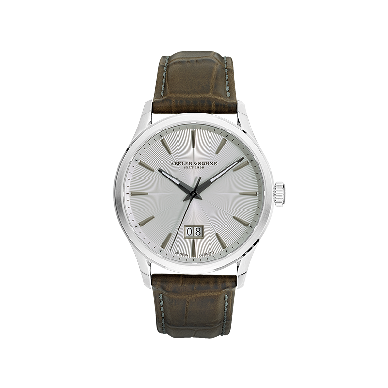 Klassische Herrenuhr Sonnenschliff Zifferblatt
