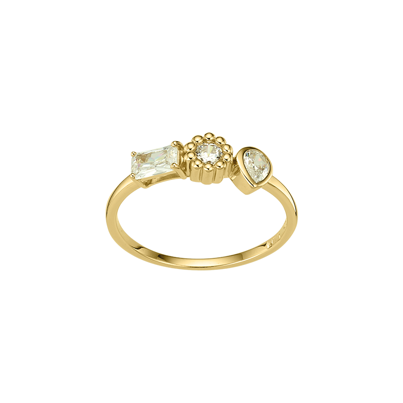 925er Silber Damenring mit Zirkonia