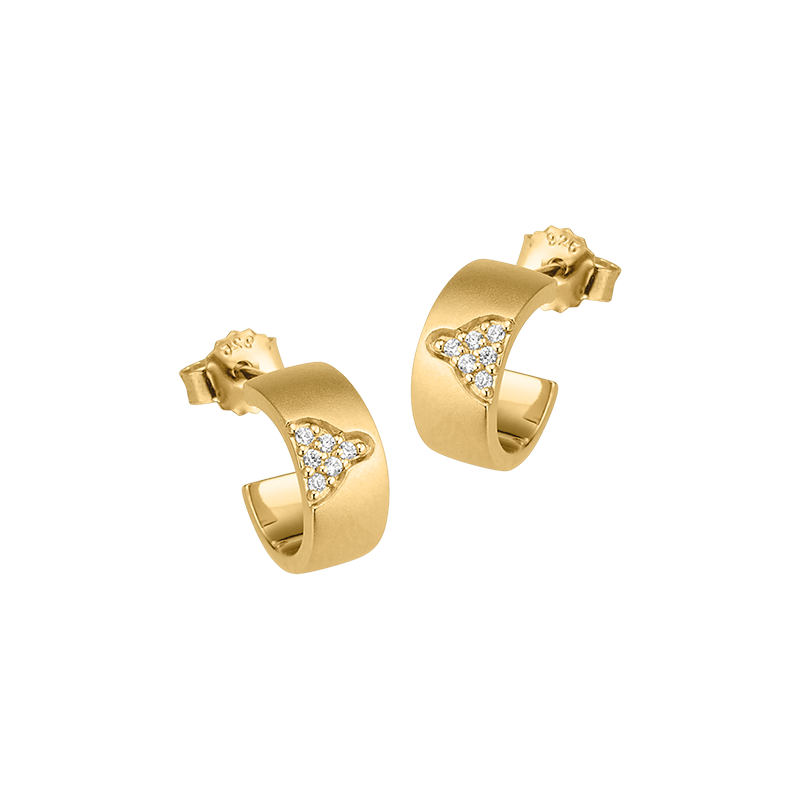 925er Silber Creolstecker goldplattiert