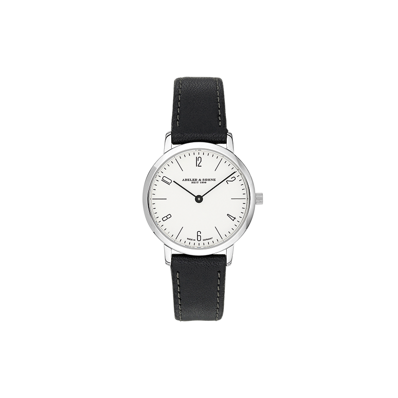 Minimalistische Damen-Armbanduhr in Silber