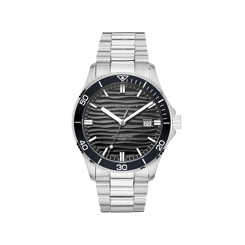 Sportliche Edelstahl-Herrenuhr AS2081