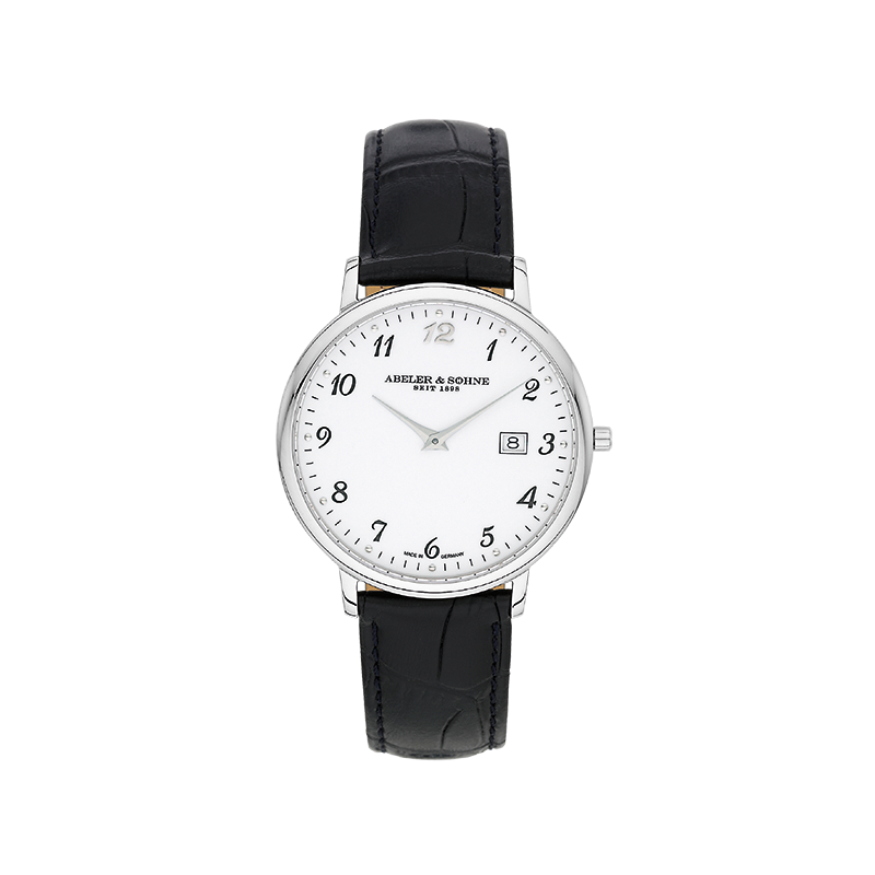 Klassische Herrenuhr mit arabischem Zifferblatt