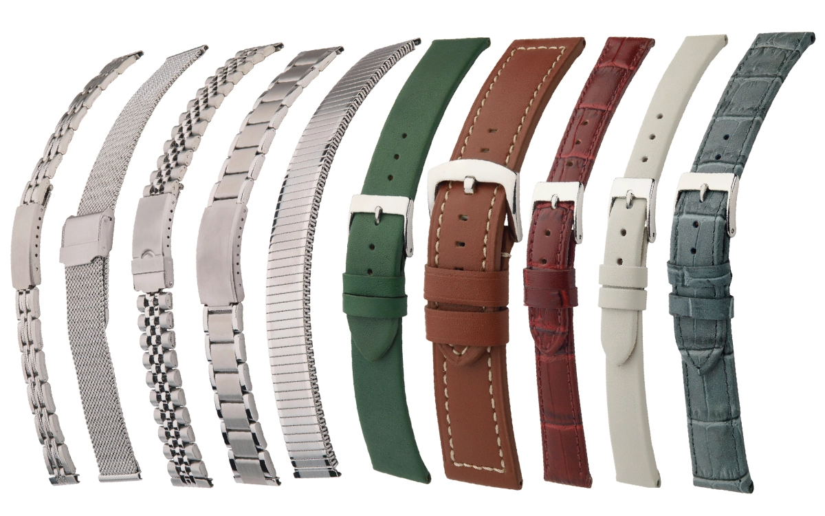 Leder- und Metallarmbänder für Uhren