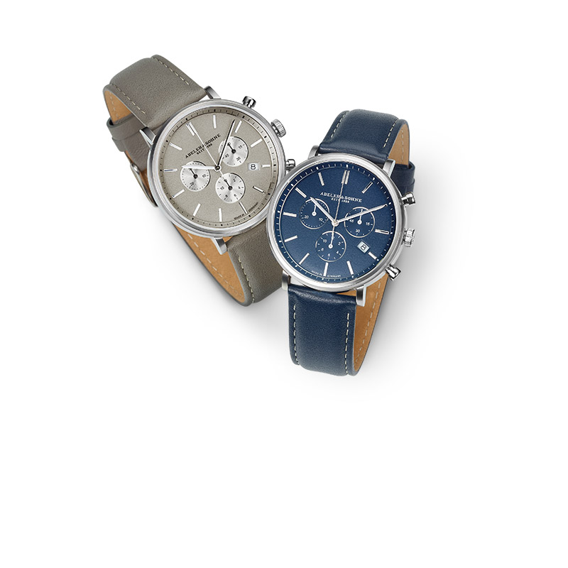 Herren Chronograph mit blauem Zifferblatt