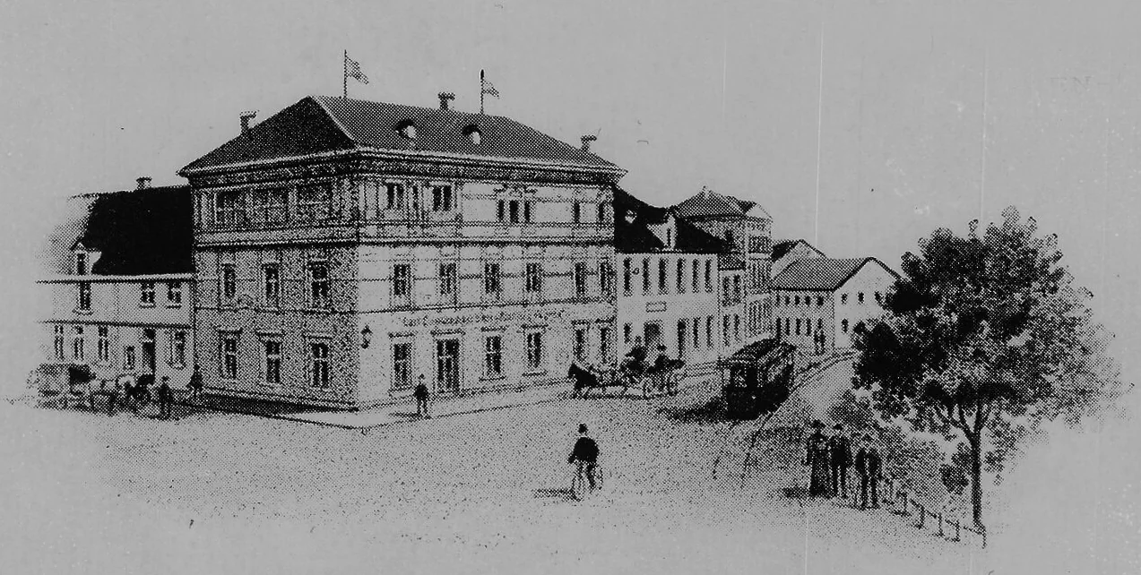 Historische Zeichnung des Engelkemper Stammhauses in Münster