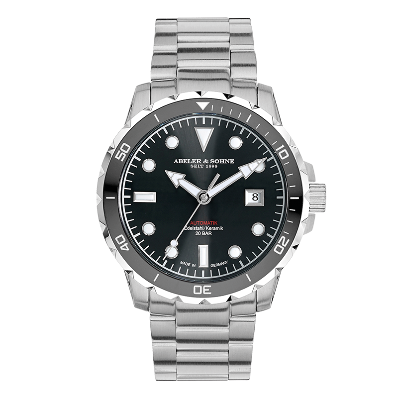 Sportliche Edelstahl-Herrenuhr