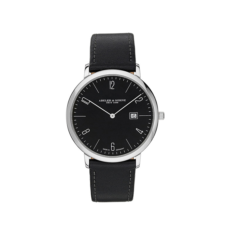 Elegante schwarze Herrenuhr AS1327